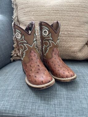Twister Brown Kids Western Cowboy Boots